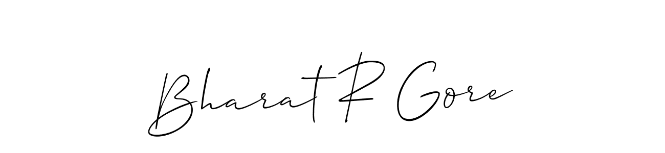 Create a beautiful signature design for name Bharat R Gore. With this signature (Allison_Script) fonts, you can make a handwritten signature for free. Bharat R Gore signature style 2 images and pictures png