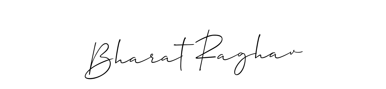 How to make Bharat Raghav name signature. Use Allison_Script style for creating short signs online. This is the latest handwritten sign. Bharat Raghav signature style 2 images and pictures png