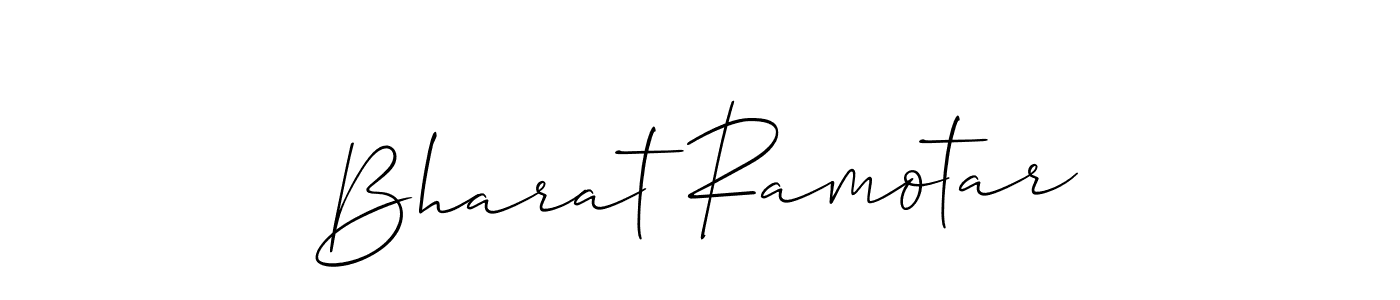 Bharat Ramotar stylish signature style. Best Handwritten Sign (Allison_Script) for my name. Handwritten Signature Collection Ideas for my name Bharat Ramotar. Bharat Ramotar signature style 2 images and pictures png