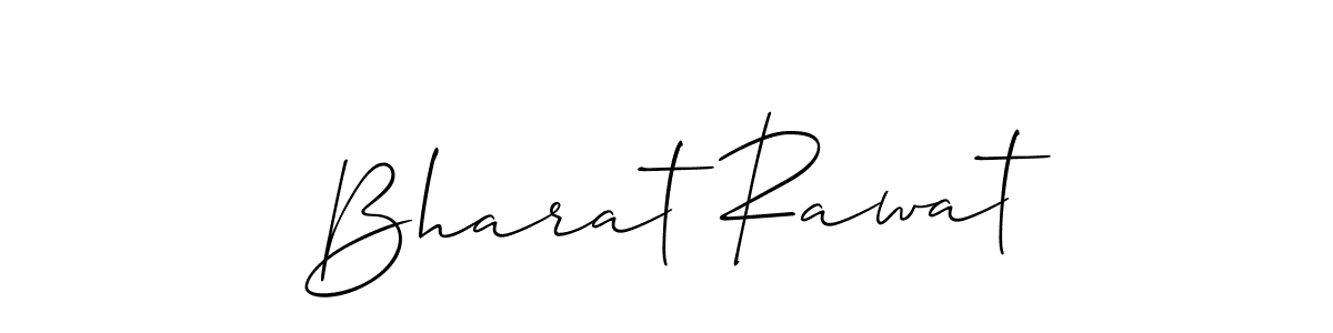 Allison_Script is a professional signature style that is perfect for those who want to add a touch of class to their signature. It is also a great choice for those who want to make their signature more unique. Get Bharat Rawat name to fancy signature for free. Bharat Rawat signature style 2 images and pictures png