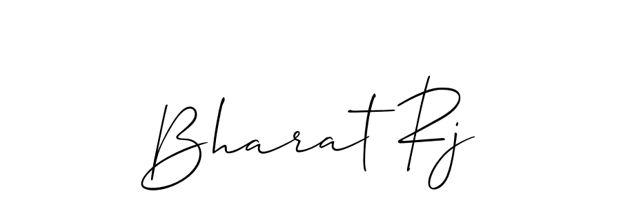 How to make Bharat Rj signature? Allison_Script is a professional autograph style. Create handwritten signature for Bharat Rj name. Bharat Rj signature style 2 images and pictures png