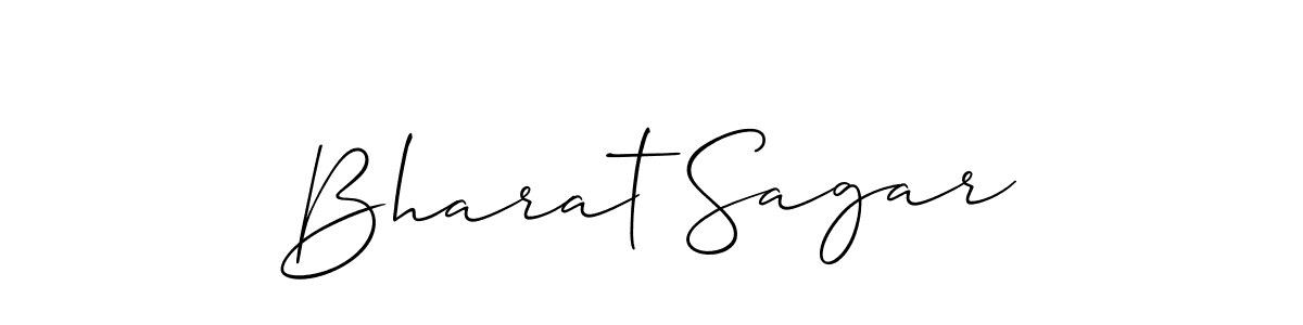 You should practise on your own different ways (Allison_Script) to write your name (Bharat Sagar) in signature. don't let someone else do it for you. Bharat Sagar signature style 2 images and pictures png