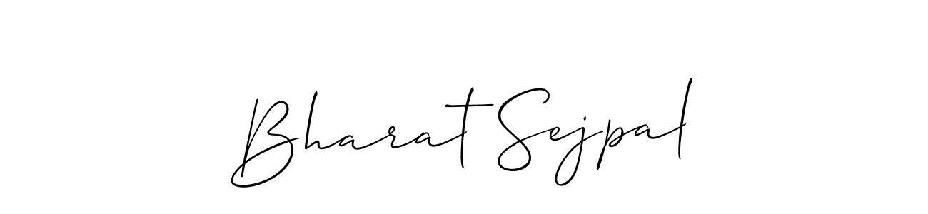 Also You can easily find your signature by using the search form. We will create Bharat Sejpal name handwritten signature images for you free of cost using Allison_Script sign style. Bharat Sejpal signature style 2 images and pictures png