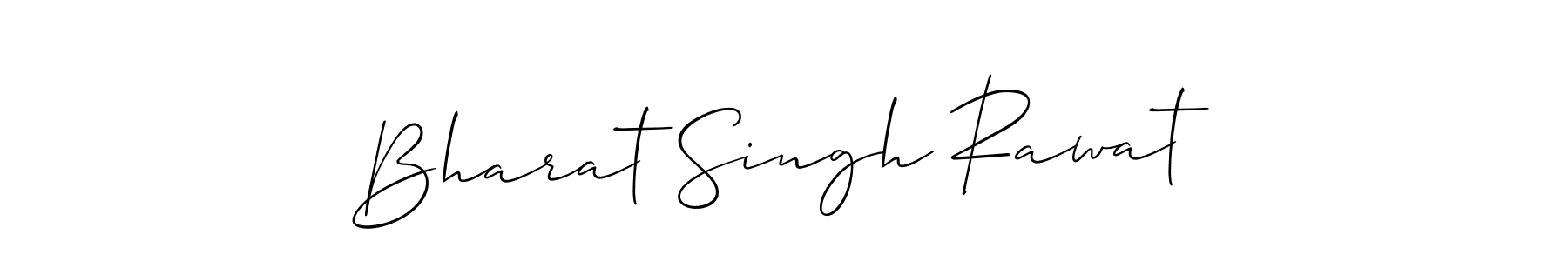 This is the best signature style for the Bharat Singh Rawat name. Also you like these signature font (Allison_Script). Mix name signature. Bharat Singh Rawat signature style 2 images and pictures png