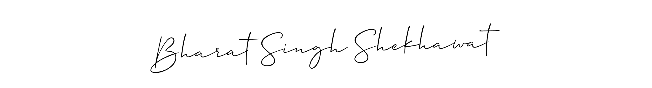 Create a beautiful signature design for name Bharat Singh Shekhawat. With this signature (Allison_Script) fonts, you can make a handwritten signature for free. Bharat Singh Shekhawat signature style 2 images and pictures png