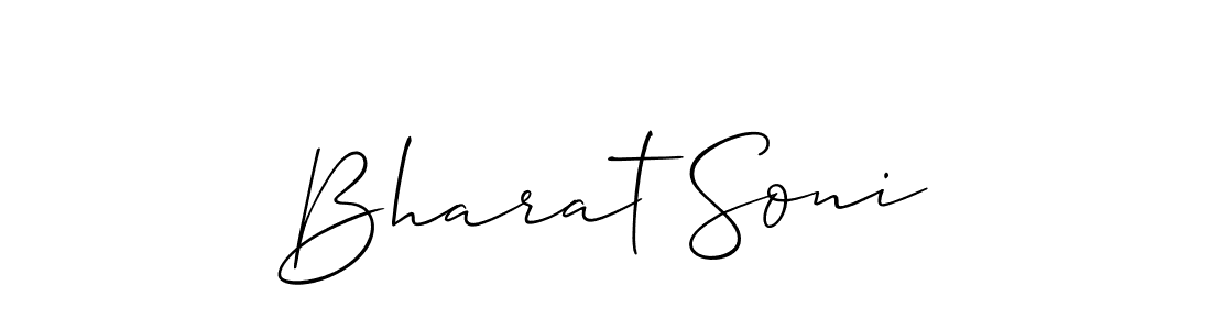 You should practise on your own different ways (Allison_Script) to write your name (Bharat Soni) in signature. don't let someone else do it for you. Bharat Soni signature style 2 images and pictures png