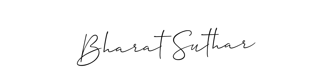 Also we have Bharat Suthar name is the best signature style. Create professional handwritten signature collection using Allison_Script autograph style. Bharat Suthar signature style 2 images and pictures png