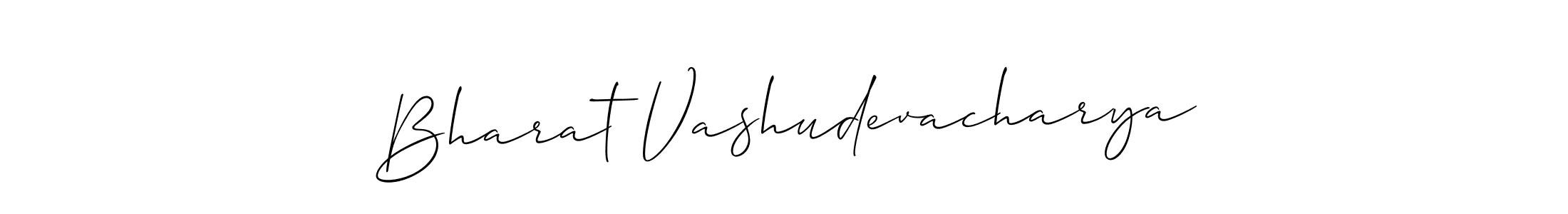 How to Draw Bharat Vashudevacharya signature style? Allison_Script is a latest design signature styles for name Bharat Vashudevacharya. Bharat Vashudevacharya signature style 2 images and pictures png