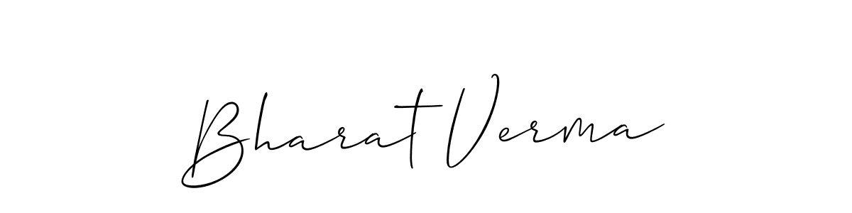 Use a signature maker to create a handwritten signature online. With this signature software, you can design (Allison_Script) your own signature for name Bharat Verma. Bharat Verma signature style 2 images and pictures png