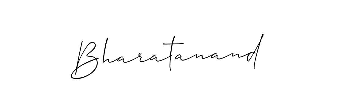 Design your own signature with our free online signature maker. With this signature software, you can create a handwritten (Allison_Script) signature for name Bharatanand. Bharatanand signature style 2 images and pictures png