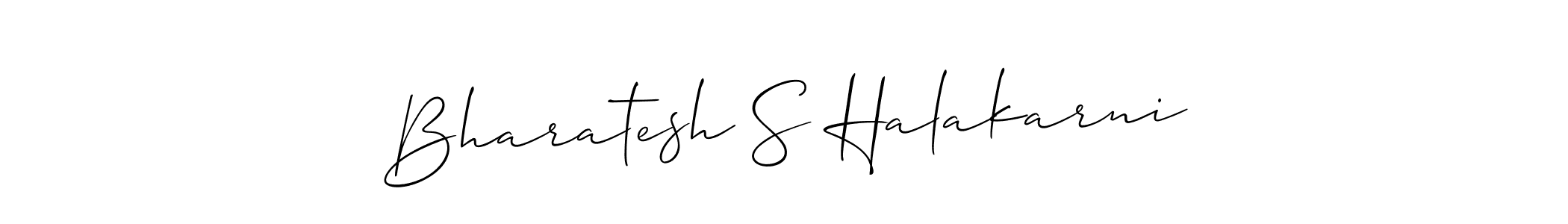 It looks lik you need a new signature style for name Bharatesh S Halakarni. Design unique handwritten (Allison_Script) signature with our free signature maker in just a few clicks. Bharatesh S Halakarni signature style 2 images and pictures png