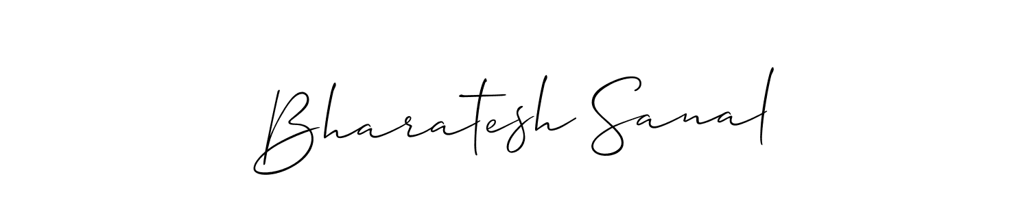 How to make Bharatesh Sanal signature? Allison_Script is a professional autograph style. Create handwritten signature for Bharatesh Sanal name. Bharatesh Sanal signature style 2 images and pictures png