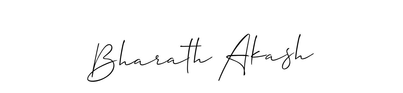 Also You can easily find your signature by using the search form. We will create Bharath Akash name handwritten signature images for you free of cost using Allison_Script sign style. Bharath Akash signature style 2 images and pictures png