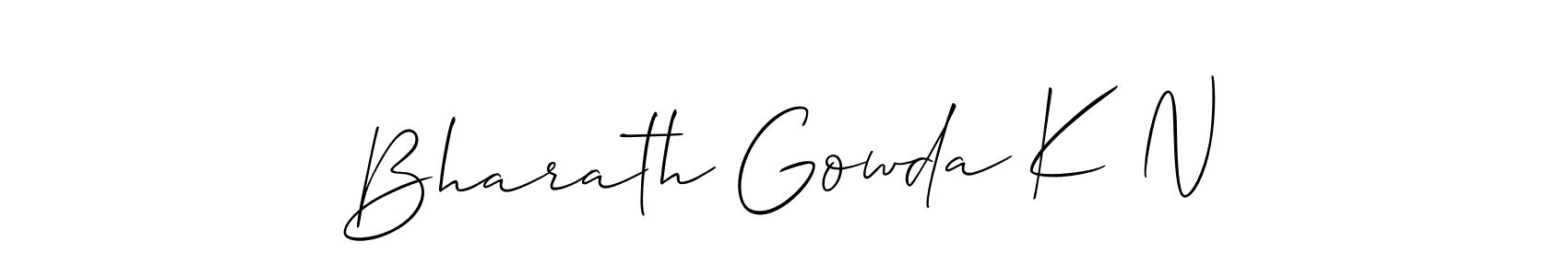 Here are the top 10 professional signature styles for the name Bharath Gowda K N. These are the best autograph styles you can use for your name. Bharath Gowda K N signature style 2 images and pictures png