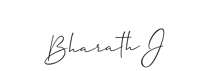 Use a signature maker to create a handwritten signature online. With this signature software, you can design (Allison_Script) your own signature for name Bharath J. Bharath J signature style 2 images and pictures png