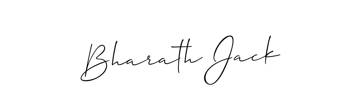 How to make Bharath Jack signature? Allison_Script is a professional autograph style. Create handwritten signature for Bharath Jack name. Bharath Jack signature style 2 images and pictures png