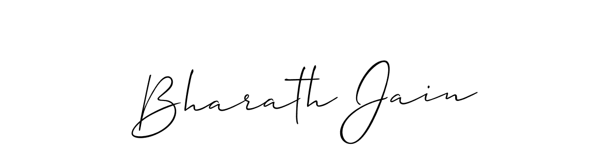 if you are searching for the best signature style for your name Bharath Jain. so please give up your signature search. here we have designed multiple signature styles  using Allison_Script. Bharath Jain signature style 2 images and pictures png