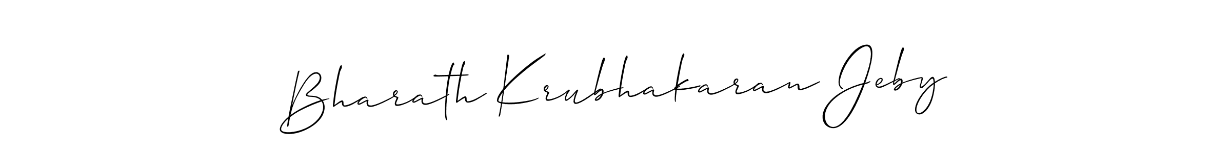 if you are searching for the best signature style for your name Bharath Krubhakaran Jeby. so please give up your signature search. here we have designed multiple signature styles  using Allison_Script. Bharath Krubhakaran Jeby signature style 2 images and pictures png