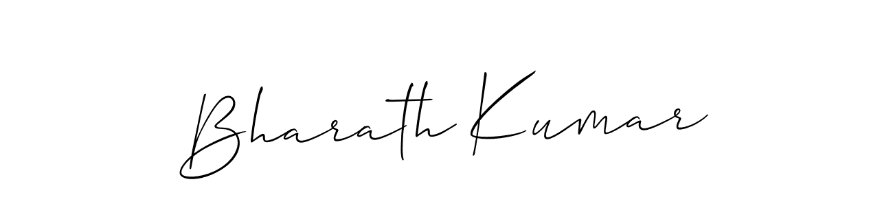 Bharath Kumar stylish signature style. Best Handwritten Sign (Allison_Script) for my name. Handwritten Signature Collection Ideas for my name Bharath Kumar. Bharath Kumar signature style 2 images and pictures png