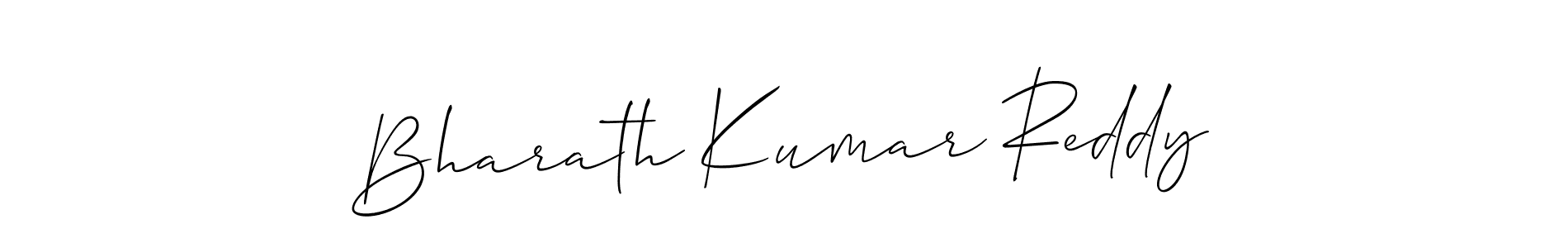 Also You can easily find your signature by using the search form. We will create Bharath Kumar Reddy name handwritten signature images for you free of cost using Allison_Script sign style. Bharath Kumar Reddy signature style 2 images and pictures png