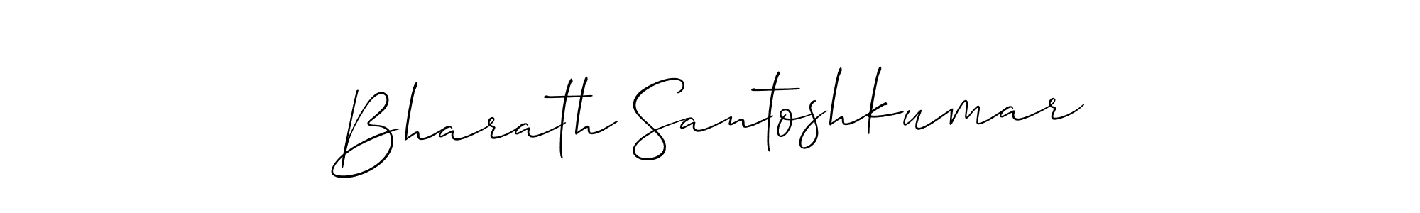 Use a signature maker to create a handwritten signature online. With this signature software, you can design (Allison_Script) your own signature for name Bharath Santoshkumar. Bharath Santoshkumar signature style 2 images and pictures png