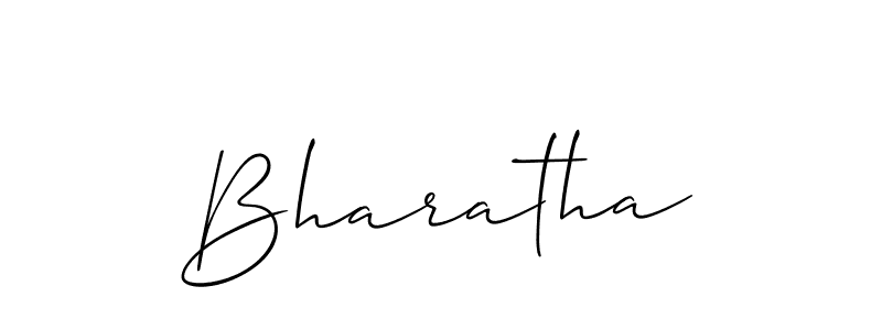 Similarly Allison_Script is the best handwritten signature design. Signature creator online .You can use it as an online autograph creator for name Bharatha. Bharatha signature style 2 images and pictures png