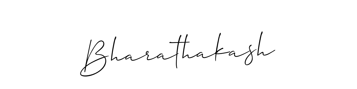 You should practise on your own different ways (Allison_Script) to write your name (Bharathakash) in signature. don't let someone else do it for you. Bharathakash signature style 2 images and pictures png