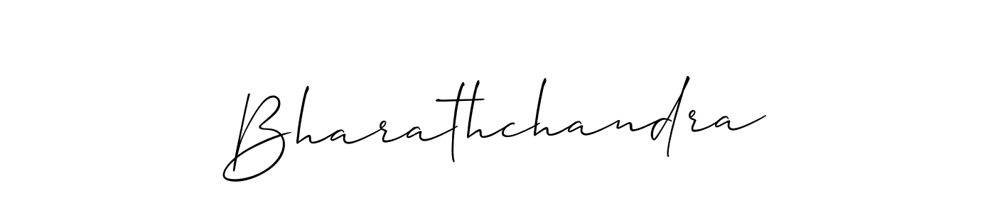 How to make Bharathchandra signature? Allison_Script is a professional autograph style. Create handwritten signature for Bharathchandra name. Bharathchandra signature style 2 images and pictures png