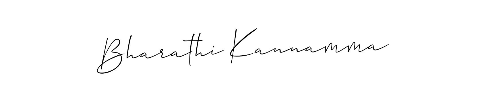 How to make Bharathi Kannamma name signature. Use Allison_Script style for creating short signs online. This is the latest handwritten sign. Bharathi Kannamma signature style 2 images and pictures png