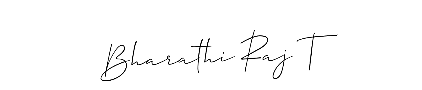 You should practise on your own different ways (Allison_Script) to write your name (Bharathi Raj T) in signature. don't let someone else do it for you. Bharathi Raj T signature style 2 images and pictures png