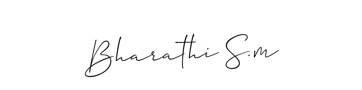 Check out images of Autograph of Bharathi S.m name. Actor Bharathi S.m Signature Style. Allison_Script is a professional sign style online. Bharathi S.m signature style 2 images and pictures png