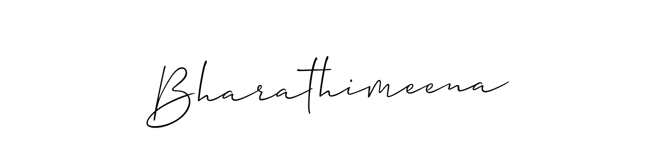 Also You can easily find your signature by using the search form. We will create Bharathimeena name handwritten signature images for you free of cost using Allison_Script sign style. Bharathimeena signature style 2 images and pictures png