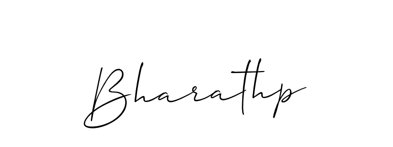 Bharathp stylish signature style. Best Handwritten Sign (Allison_Script) for my name. Handwritten Signature Collection Ideas for my name Bharathp. Bharathp signature style 2 images and pictures png