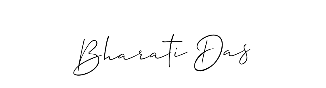 Use a signature maker to create a handwritten signature online. With this signature software, you can design (Allison_Script) your own signature for name Bharati Das. Bharati Das signature style 2 images and pictures png