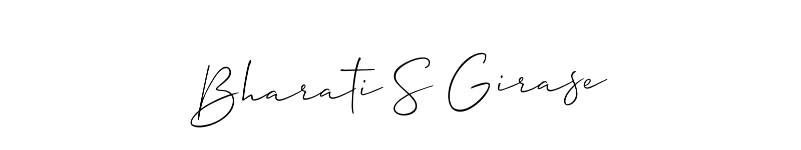 Best and Professional Signature Style for Bharati S Girase. Allison_Script Best Signature Style Collection. Bharati S Girase signature style 2 images and pictures png