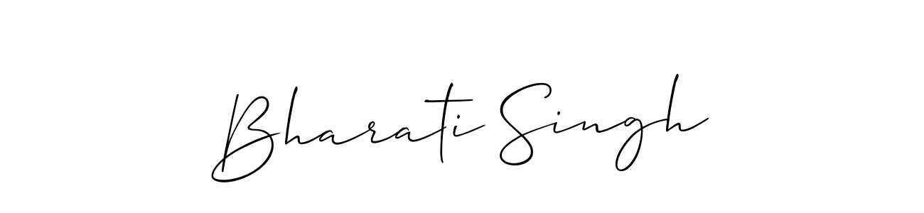 Also we have Bharati Singh name is the best signature style. Create professional handwritten signature collection using Allison_Script autograph style. Bharati Singh signature style 2 images and pictures png