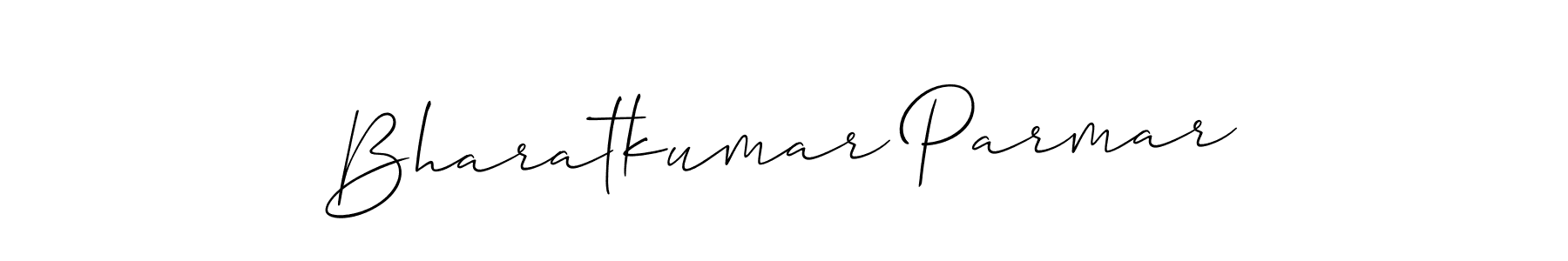 It looks lik you need a new signature style for name Bharatkumar Parmar. Design unique handwritten (Allison_Script) signature with our free signature maker in just a few clicks. Bharatkumar Parmar signature style 2 images and pictures png