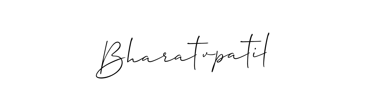 Make a beautiful signature design for name Bharatvpatil. With this signature (Allison_Script) style, you can create a handwritten signature for free. Bharatvpatil signature style 2 images and pictures png