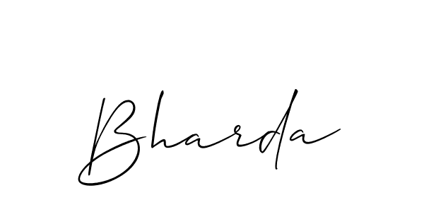 How to make Bharda name signature. Use Allison_Script style for creating short signs online. This is the latest handwritten sign. Bharda signature style 2 images and pictures png