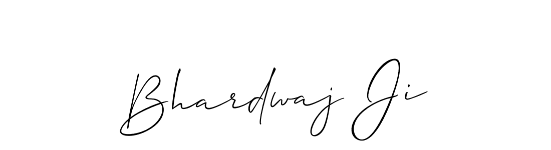 How to make Bhardwaj Ji name signature. Use Allison_Script style for creating short signs online. This is the latest handwritten sign. Bhardwaj Ji signature style 2 images and pictures png