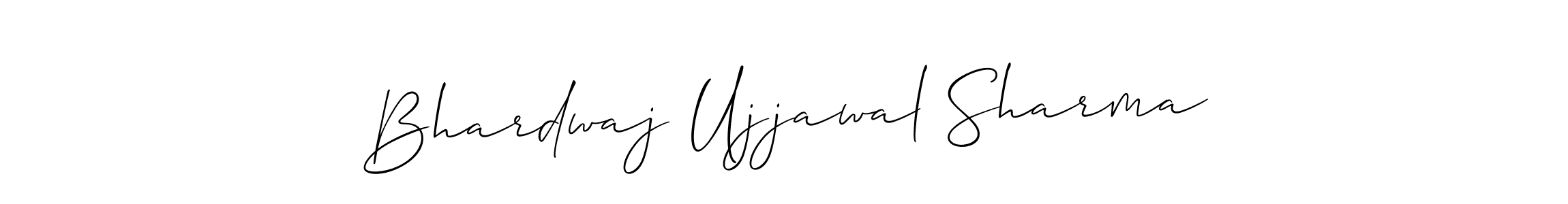 Also we have Bhardwaj Ujjawal Sharma name is the best signature style. Create professional handwritten signature collection using Allison_Script autograph style. Bhardwaj Ujjawal Sharma signature style 2 images and pictures png