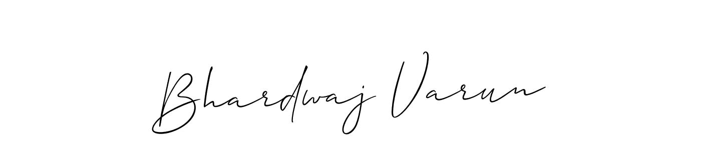 It looks lik you need a new signature style for name Bhardwaj Varun. Design unique handwritten (Allison_Script) signature with our free signature maker in just a few clicks. Bhardwaj Varun signature style 2 images and pictures png