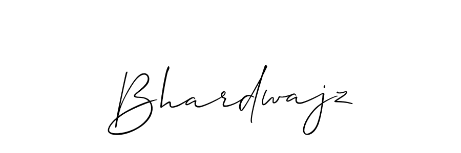 The best way (Allison_Script) to make a short signature is to pick only two or three words in your name. The name Bhardwajz include a total of six letters. For converting this name. Bhardwajz signature style 2 images and pictures png