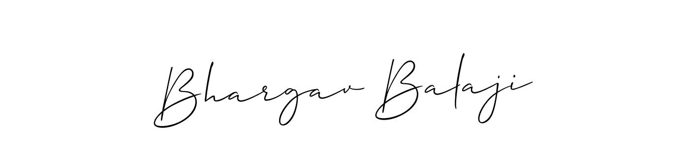 Also You can easily find your signature by using the search form. We will create Bhargav Balaji name handwritten signature images for you free of cost using Allison_Script sign style. Bhargav Balaji signature style 2 images and pictures png