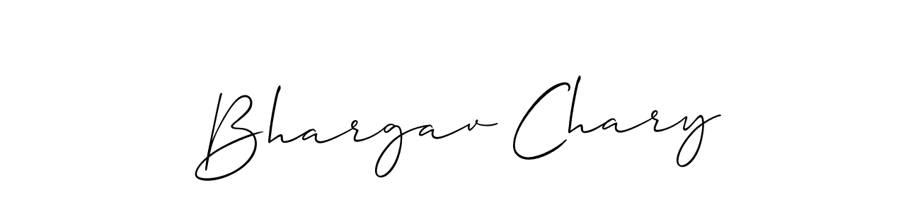 Create a beautiful signature design for name Bhargav Chary. With this signature (Allison_Script) fonts, you can make a handwritten signature for free. Bhargav Chary signature style 2 images and pictures png