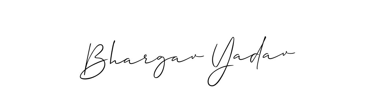 How to Draw Bhargav Yadav signature style? Allison_Script is a latest design signature styles for name Bhargav Yadav. Bhargav Yadav signature style 2 images and pictures png