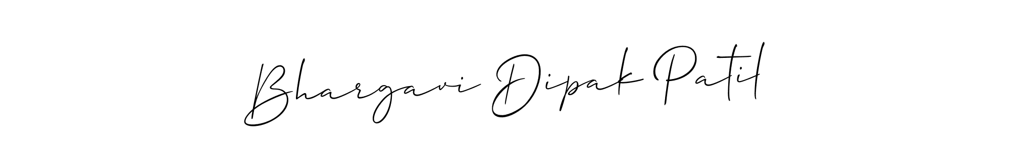 It looks lik you need a new signature style for name Bhargavi Dipak Patil. Design unique handwritten (Allison_Script) signature with our free signature maker in just a few clicks. Bhargavi Dipak Patil signature style 2 images and pictures png