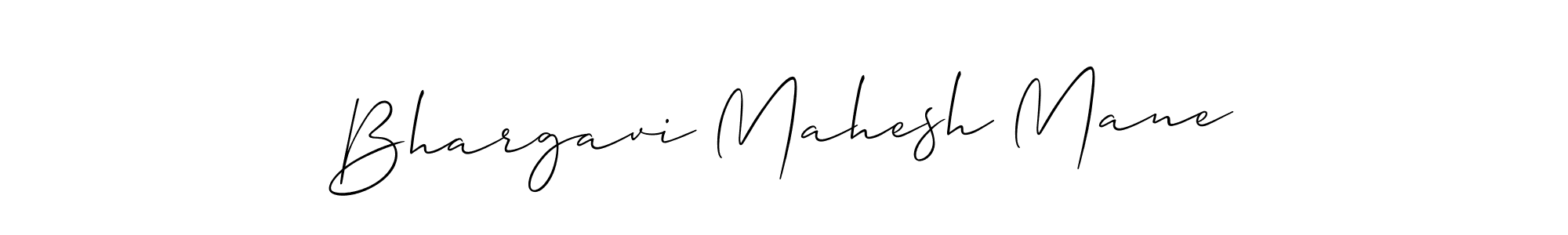 Similarly Allison_Script is the best handwritten signature design. Signature creator online .You can use it as an online autograph creator for name Bhargavi Mahesh Mane. Bhargavi Mahesh Mane signature style 2 images and pictures png