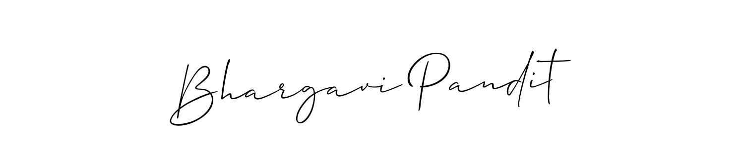 Use a signature maker to create a handwritten signature online. With this signature software, you can design (Allison_Script) your own signature for name Bhargavi Pandit. Bhargavi Pandit signature style 2 images and pictures png