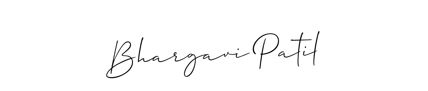 Design your own signature with our free online signature maker. With this signature software, you can create a handwritten (Allison_Script) signature for name Bhargavi Patil. Bhargavi Patil signature style 2 images and pictures png